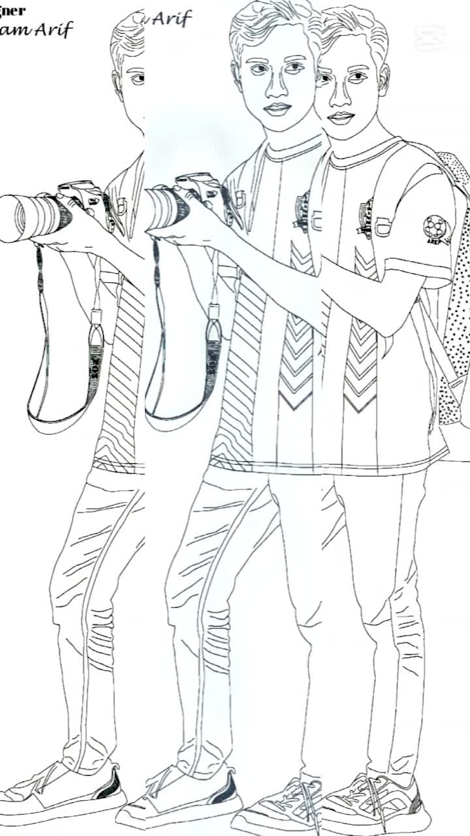 draw professional vector line art illustration
