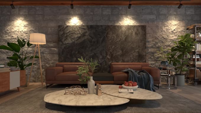 create realistic 3d rendering for commercial