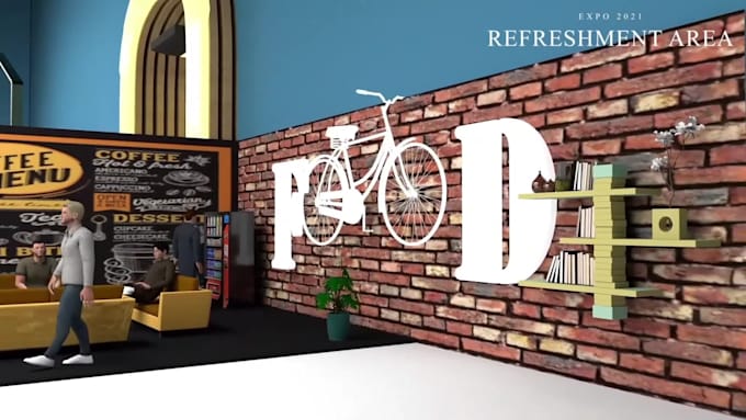 design a 3d trade show booth and exhibition booth