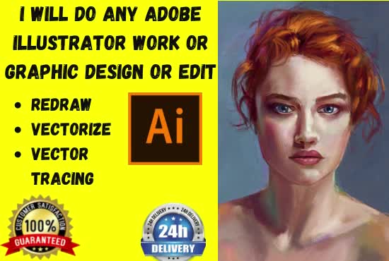do any adobe illustrator work editing and graphic design