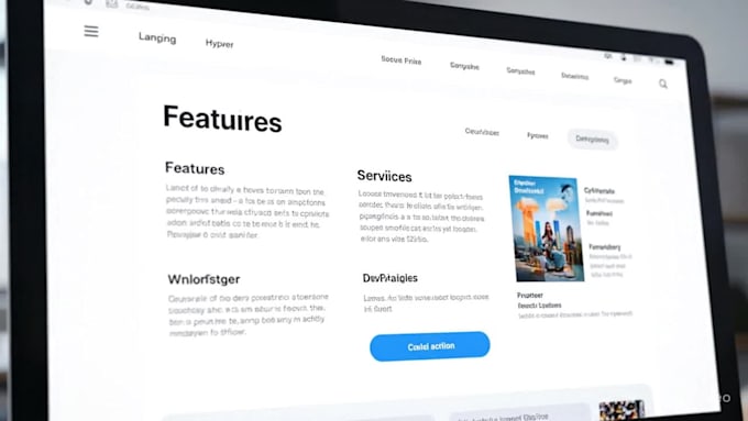 build a responsive HTML CSS js landing page