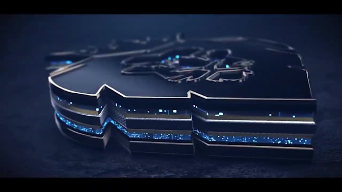 animate epic chrome luxury 3d logo intro
