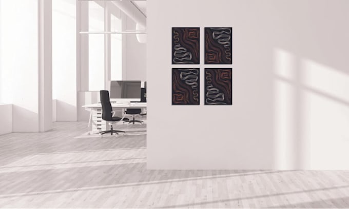 do custom canvas wall art mockup design for sellers