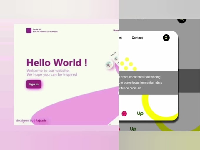 make an interactive UI UX website design
