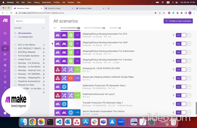 automate your process using make or zapier