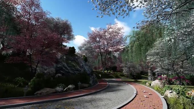 make 3d video animation background for you