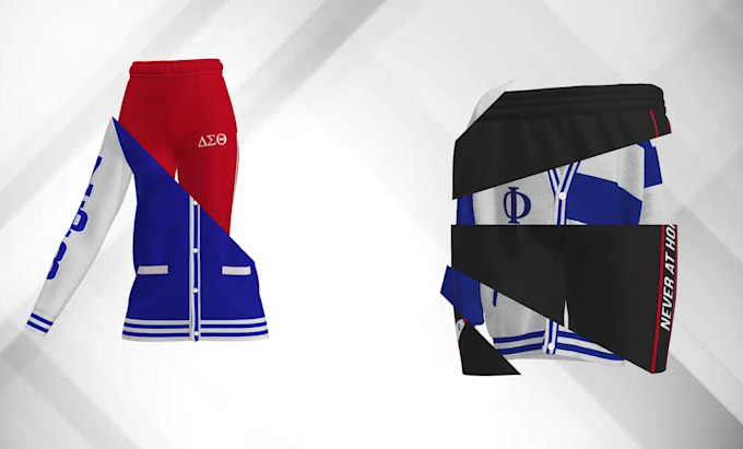 make realistic 3d clothing mockup, animation from your idea