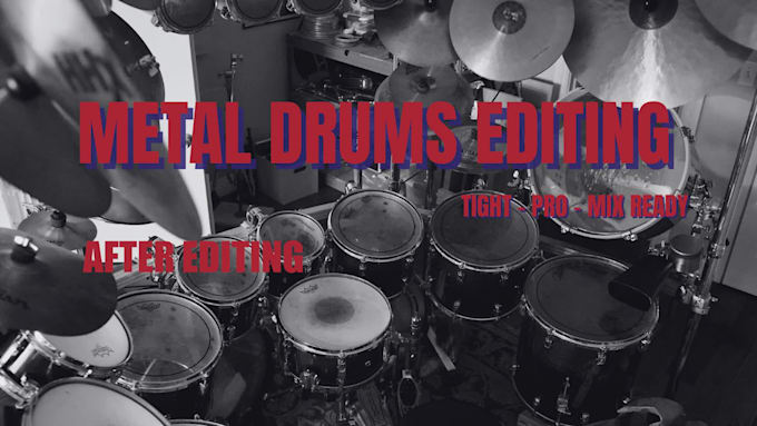 edit and quantize your metal drums to sound  pro