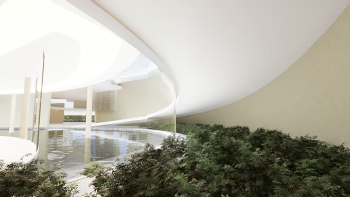 3d modelling rendering based on d5 render and drawing of  plans