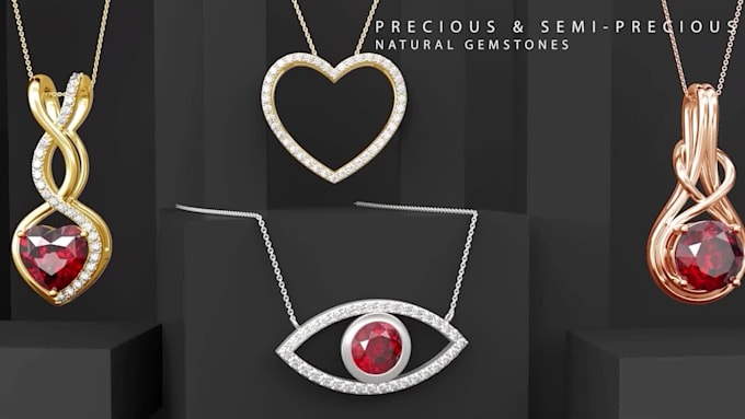 do jewelry designing and rendering