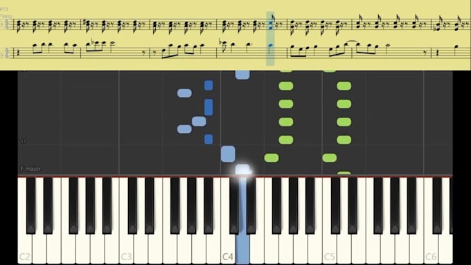 create a music sheet for you with synthesia video
