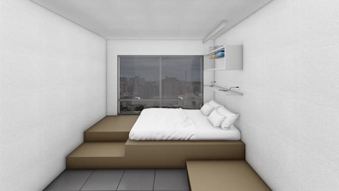 animation video by phases for interior and design your room