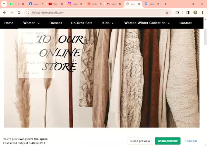 build shopify ecommerce store