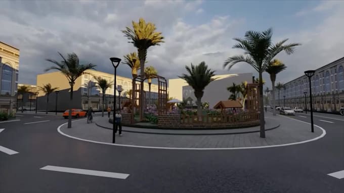 do architecture exterior design with realistic 3d render