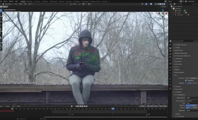 do perfect green screen removal and vfx, video editing, roto with rotoscoping