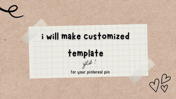 Custom Pinterest Customed templates for pinterest pin by Masoomaughal | Fiverr