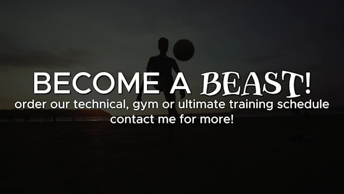 create a gym or football training schedule