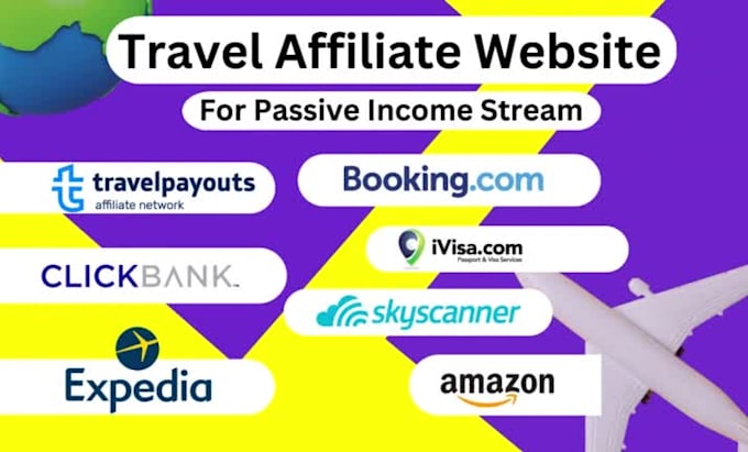 create automated travel affiliate website for passive income stream