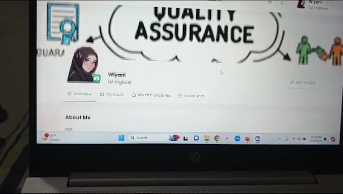 test the one page website