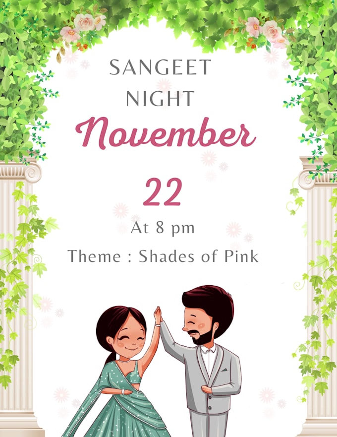 design engagement or wedding card or video
