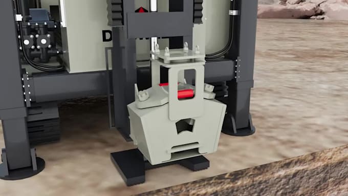 create 3d drill rig workflow industrial video and oilfield equipment animation