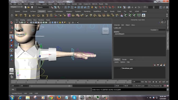 do character rig and animations