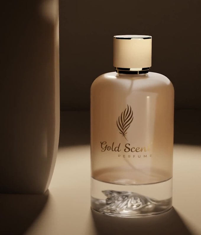 design luxury perfume bottle models and studio renders