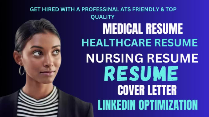 I will write professional nursing, medical, healthcare resume and resume writing