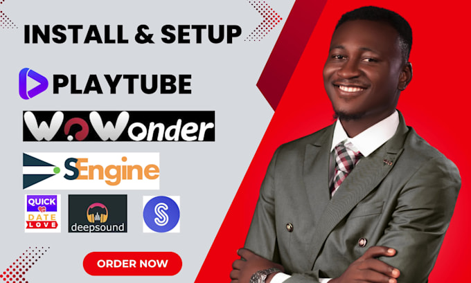 install wowonder sengine play tube deepsound pixel photo quickdate script