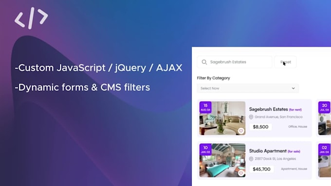 add custom scripts, API, and cms solutions to your webflow site