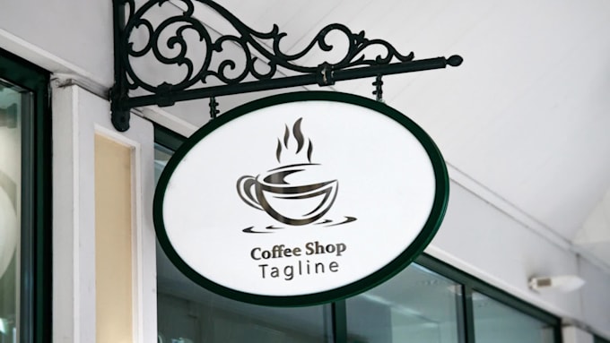 design minimalist coffee shop logo