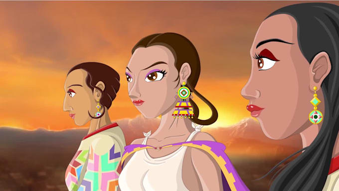 create a unique high quality 2d animation