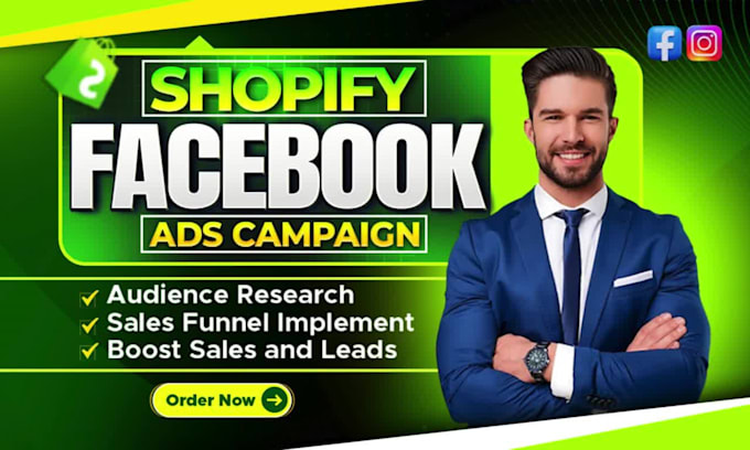 run shopify ads, setup shopify facebook ads, shopify manager