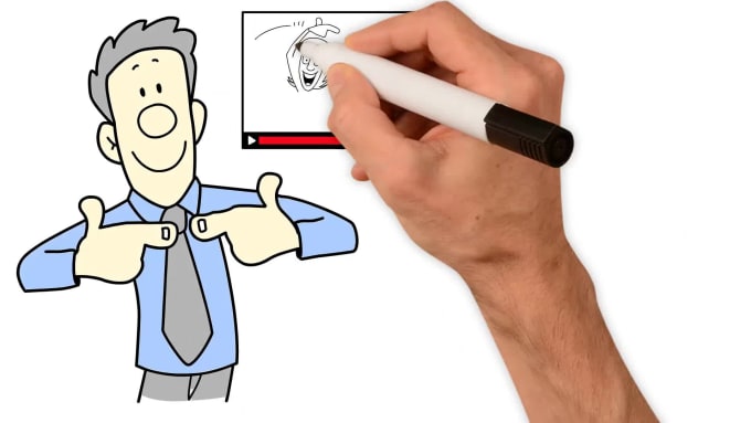 Hot Review! I will create whiteboard animation with colors