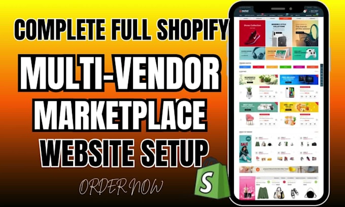 create shopify multi vendor ecommerce marketplace website multivendor website