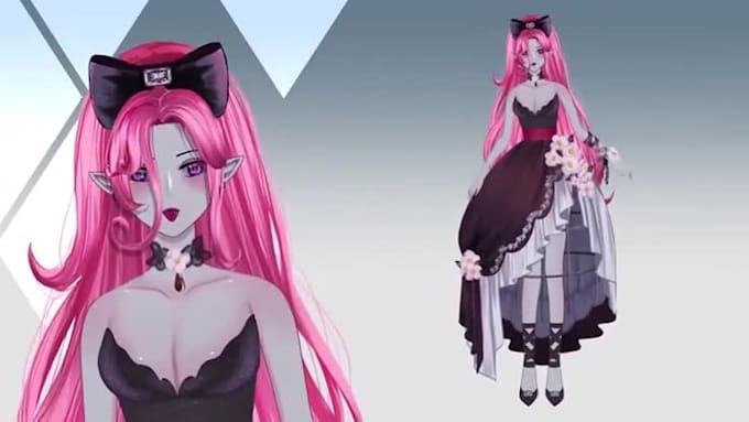 design and rig anime vtuber model, live2d vtuber model,vtuber commission