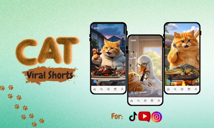 Create cat ai generated cat story videos that go viral by Memoonarehmat ...