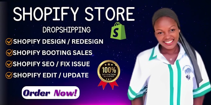 edit update shopify dropshipping store redesign design clone audit fix issues