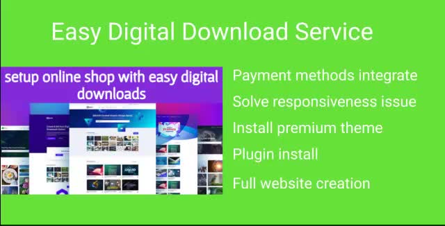 develop woocommerce or easy digital downloads ecommerce online store website
