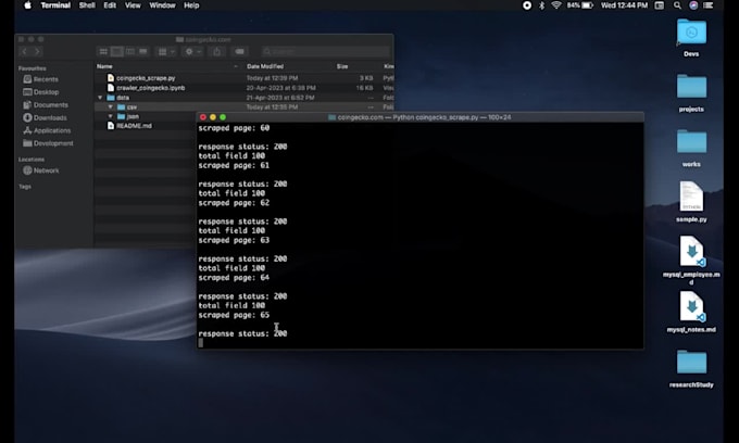 scrape and extract data from any websites or API