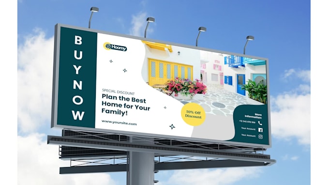Do a print ready billboard, yard sign, signage, sign board in 24hrs by  Sanjida187 | Fiverr