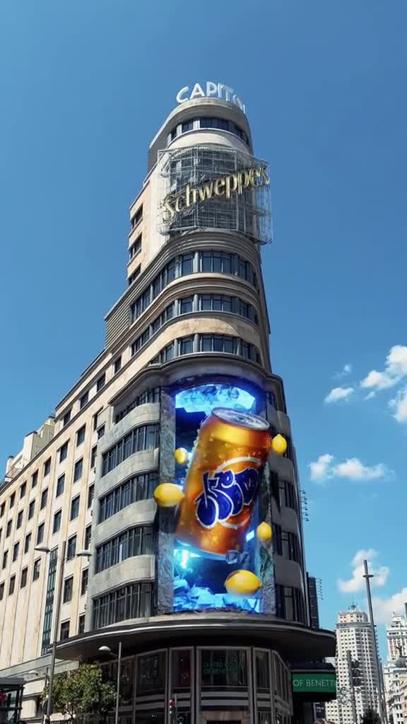 design stunning 3d anamorphic video billboard animation led screen ad