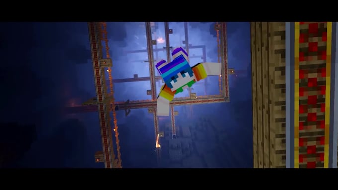 make a cinematic minecraft music video for your song