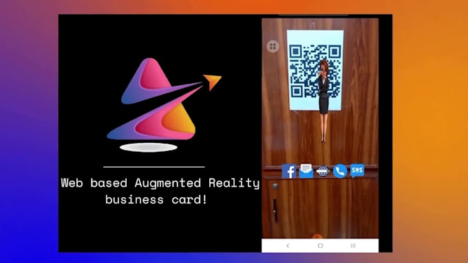 develop web ar augmented reality business cards for you