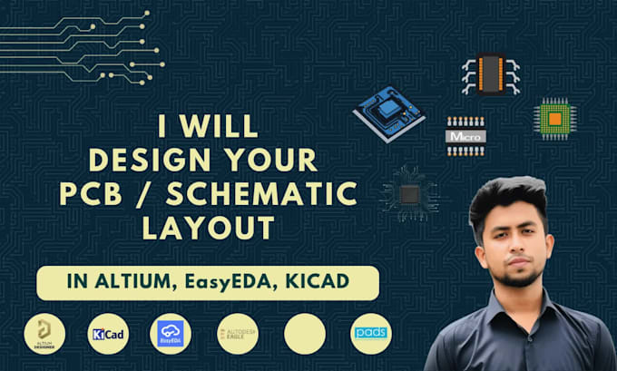 create pcb design and schematic for your electronics project