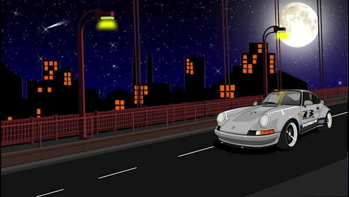 draw a your car and animate