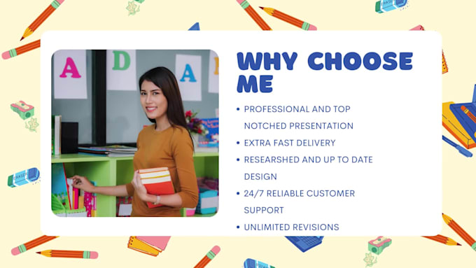 do school presentation design in 24 hour