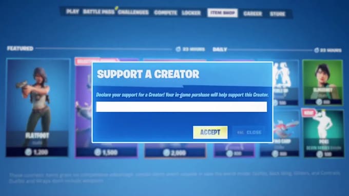 create a fortnite support a creator youtube intro