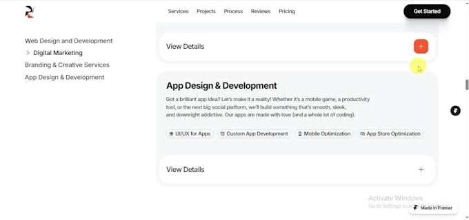 create responsive and high conversion framer website
