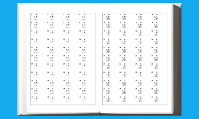 create math workbooks with solutions for KDP and etsy